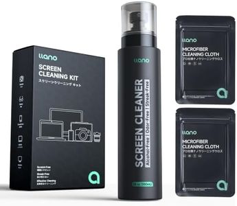 llano Spray Lens Cleaner Non-Flammable Camera Lens Cleaner– Streak-Free for All Screens & Optical Glass, Gentle Formula, for Cameras, Lenses, Phones & Laptops, Includes 2 Cloths