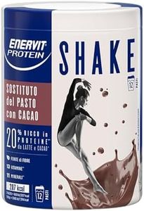 Enervit Meal Shake Cacao Protein, Bevanda Proteica Adatto Come Sostituto del Pasto, Ricco di Proteine, la Confezione Copre 12 Pasti, 20% Proteine, 13 Vitamine e 11 Minerali