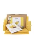 Wachsmann DIY Beeswax Candle Making kit – Starter Pack for 10 Candles in Vibrant Colours – 100% Pure Beeswax from Germany, incl. 10 Hemp Wicks & Illustrated Manual