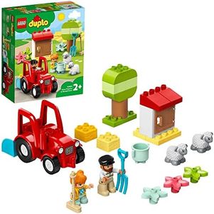 LEGO® DUPLO® Town Farm Tractor & Animal Care 10950 Creative Playset for Toddlers;Toy Tractor
