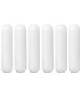 QWORK® 6 Pcs PTFE Magnetic Stirrer, Mixer Stir Bar, Type-C magnetic Stirrer Bar White Colour for Magnetic Mixer (C7*30mm)