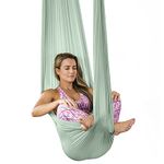 Silk Aerial Yoga Swing & Hammock Kit for Improved Yoga Inversions, Flexibility & Core Strength - Mint