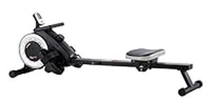 Magnetic Rower with foldable transport wheels and a smooth quiet action