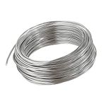 HIGHROCK 30M Aluminum Craft Wire, Bendable Aluminum Wire for Crafting Wire Soft DIY Metal Craft Art Wire (2mm, Silver)