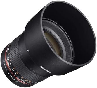 Samyang SY85M-E 85mm F1.4 Aspherical High Speed Lens for Sony E-Mount Cameras,Black