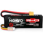 HOOVO 11.1V 3S LiPo Battery 5200mAh 80C Softcase RC Battery XT60 Plug for RC Car RC Truck Airplane Helicopter Boat Racing RC Hobby