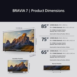 Sony BRAVIA 7 65" QLED 4K Smart TV