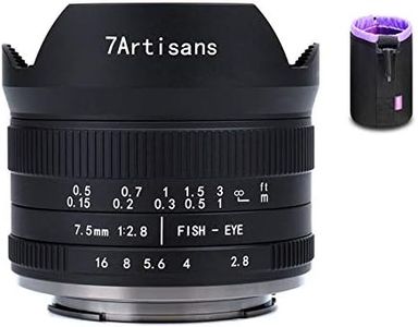 7artisans 7.5mm F2.8 II V2.0 objetivo ojo de pez, compatible con Cámaras con montura X Fuji X-A1 X-A10 X-A2 X-A3 A-AT X-M1 XM2 X-T1 X-T3 X-T10 X-T2 X-T20 X-T30 X-Pro1 X-Pro2 X-E1 X-E2 E-E2s X-E3
