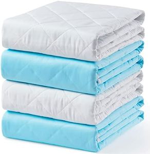 KANECH Bed Pads for Incontinence Washable, 34"x36" (Pack of 4), Large Incontinence Bed Pads Reusable, Pee Pads for Kids and Adults