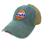 Gulf Distressed Vintage Adjustable Snapback Hat, Vintage Steel, One size