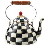 MacKenzie-Childs Courtly Check Enamel Tea Kettle - 3 Quart