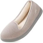 Wishcotton Light Breathable Slippers with Nonslip Sole - Light Grey - 6 UK