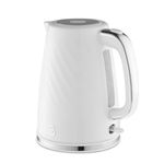 Swan SK14611WHT Windsor Rapid Boil Kettle with Removable Limescale Filter, Boil Dry Protection and Hidden Cord Storage, 1.7L, 3KW, White