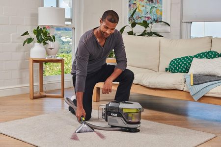RYOBI 18V Cordless Detail Cleaner – Portable Handheld Cleaning Tool