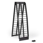 Titan Ramps 10 Foot Folding ATV Loading Ramp, Arched Aluminum Design, Portable and Heavy Duty with 800 Pound Weight Capacity, Black