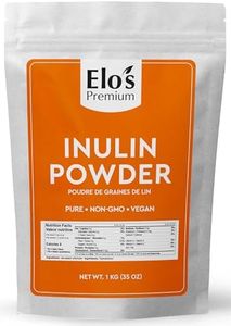 Organic Inulin Powder (1kg) by Elo's Premium| 100% Food Grade Inulin Powder | Packaged in Canada| Used As A Source Of Fibre | Pure &Non-GMO | Dissolve In Water Or Use In Baking