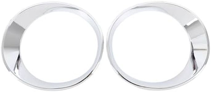 Qiosreui Headlight Cover Trim Bezels Compatible with INEOS Grenadier 2020 2021 2022 2023 2024 2025 Accessories, Headlight Trim Ring, Front Head Light Lamp Garnish Ring Cover Trim, ABS (Chrome)