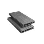 WPC Grey Composite Decking Sold Per SQM - 3.6m Board Length - 5 Square Metres - All Fixings & Edgings Included.