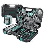 Sundpey Home Tool Kit 300-Pcs - Household Auto Repair Tool Set - Complete General Hand Tool Kits for Handyman & Precision Screwdriver Set & Wire Stripper & Metric Hex Key & Tool box Case for Men Women