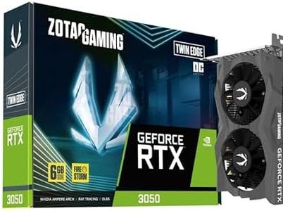 ZOTAC Gaming GeForce RTX 3050 6GB Twin Edge OC Graphics Card - Black | 6 GB | DLSS | GDDR6 | 96 bit | Dual Fan | SFF Ready | ZT-A30510H-10L | Only Graphics Card with 5 Year Warranty