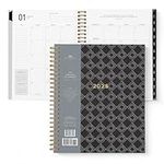 2025 Black and White Dots Annual Planner by Bright Day