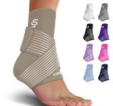 Sleeve Stars Ankle Support for Ligament Damage & Sprained Ankle, Achilles Tendonitis Support Foot & Plantar Fasciitis, Ankle Braces for Women & Men w/Strap, Heel Pain Relief & Wrap for Compression