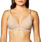 Warner's Women's Invisible Bliss Cotton Comfort Wireless Lift T-Shirt Bra RN0141A, Toasted Almond, 36D