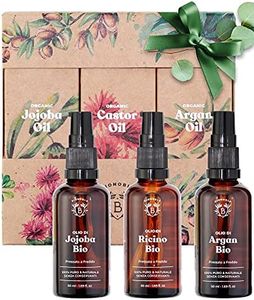 Bionoble Idee regalo Donna 3x50ml - Olio di Ricino, Olio di Argan, Olio di Jojoba Bio - Trattamento Bio e Naturale in una splendida confezione - Set Regalo per compleanno, economico, originale