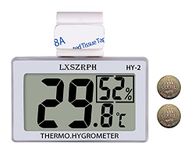 GXSTWU Reptile Hygrometer and Thermometer High LCD Display Digital Temperature Humidity Meter Gauge for Reptile Tanks, Terrariums, Vivariums (1pack)