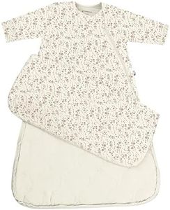 GUNAMUNA Unisex Baby Long Sleeve Sleep Bag, Rayon Premium Cozy Sleep Sack for Nap Time, 1.0 TOG, Posie, 24-26 Months