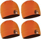 POWERCAP LED Hat Light 150 Lumens Rechargeable Fleece Beanie with Bright Built-in Headlamp Waterproof LED Warm One Size Cap