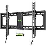 USX MOUNT TV Wall Mount Low Profile for Most 37-82 Inch TVs, Fixed TV Mount with VESA Up to 600x400mm and Weight Capacity 132lbs, Ultra Slim Wall Mount TV Bracket fits 12"-24" Wood Studs XFL090