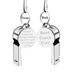 Zuo Bao Coach Whistle Appreciation Gift A Good Coach Can Change A Game Sports Whistle with Lanyard Best Coach Ever Gift for Coaches Referees (A Good Coach Can Change A Game)