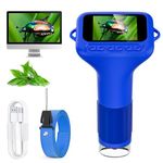 SKYBASIC Digital Microscope for Kids, 2" Screen 1000X Handheld Microscope HD Pocket Portable Microscopes Camera, Science Edu Fun Toys for Ages 4-12 Children Students Boys Girls -Blue