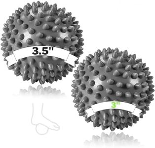 Plantar Fasciitis Spiky Massage Ball for Pain Relief - Firm & Spikey Set of 2 - For Reflexology, Neck, Trigger Point Therapy, Myofascial Pain Massage On Sore Muscles - Portable & Home Gym Compatible