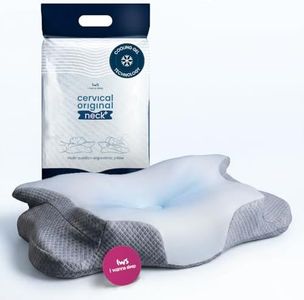 IWS I WANNA SLEEP Cervical Original Neck Plus Gel Premium Ergonomic Memory Foam Cooling Pillow for Neck Pain Relief – Orthopedic Cervical Neck Pillow for Side Sleepers and Neck & Shoulder Support