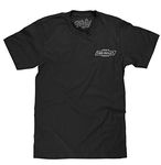 Tee Luv Faded Chevrolet Car Logo Shirt - Chevy USA Graphic T-Shirt (Black) (XXL)