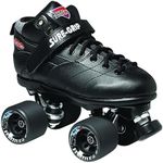 Sure-Grip Rebel Derby Roller Skates for Men & Women - 62mm Fugitive Polyurethane Wheels - Super X Plate Extended Support for Larger Sizes - Suitable for Indoor & Outdoor Skating - Beginner Friendly