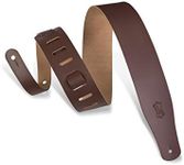 Levy's Leathers 2 1/2" Leather Guitar Strap - Adjustable from 38" to 51"; Brown (M26-BRN)