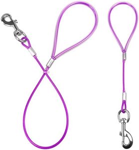 Mi Metty Short Dog Leash - Heavy Duty-12”/24”Short Chew Proof Dog Lead for Training Control- Training Pet Leashes for Teething Puppies Small Medium and Large Dogs
