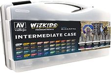 Acrylicos Vallejo Wizkids Paint Intermediate Case 40 Piece Set