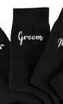 Wedding Socks for Groom, Best Man Gifr, Groomsman Socks, Father of Bride Personalised, Wedding Socks (Groom)