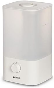 AGARO Breeze Cool Mist Ultrasonic Humidifier, Aroma Diffuser Support Essential Oil, 2.5 Litres, Top Fill, For Bedroom, Home, Office, Adjustable Mist Output, Super Quiet, Auto Shut Off (White)