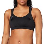 Champion Women's Shock Absorber S4490 Active Multi Sports Bra Sports Bra, Black, 32DD