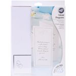 Wilton Sweet Hearts Trifold Wedding Programs