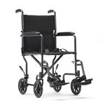 Livewell Silver Sport Wheelchair Folding Travel Chair Transit Wheel Chair Mobility Aid Transport