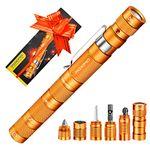 Gifts for Men Women POXIMO EDC Multitool 5-in-1 Tactical Survival Gear with Flashlight, Lighter(No Fuel), Glass Breaker, Whistle, Cutter, Compass, A Cool Birthday Gift, Nice Camping Tool Kit