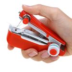 Mini Sewing Stitch Stapler, Portable Handheld Manual Sewing Machine, Handy Stitch Sewing Machine for Clothes Repair, Compact Stitching Tool for Garments, Fabrics and Home Sewing Use (Mutlcolor)
