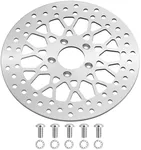 11.5'' Front Brake Rotor Compatible with Harley Rotor Touring Sportster Dyna Early Super Glide Front Brake Rotors Pads Kit Stainless Steel Disc Rotors
