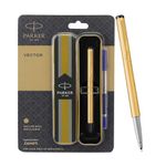 Parker Vector Gold GT Rollerball Pen (Blue)